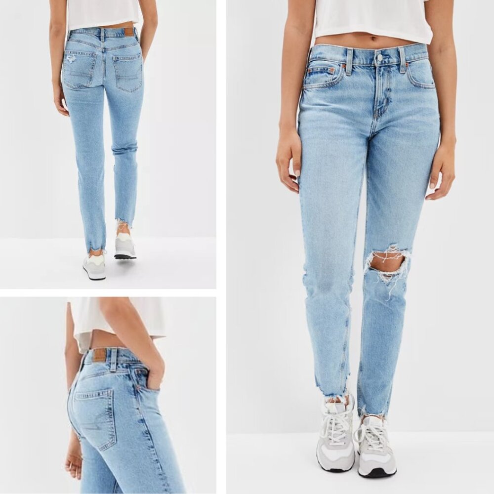 American Eagle Women's Distressed 90s Skinny Jeans